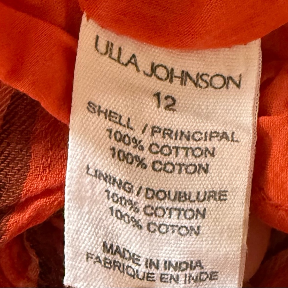Ulla Johnson Giulietta Dress Porto Red Size 12 NWT! $490 - Picture 14 of 14
